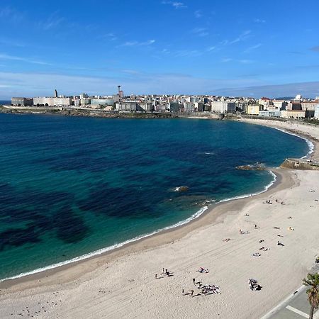 Primera Linea Playa Riazor A Coruña Exteriör bild